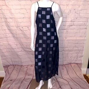 NWT ONIA Navy Melanie dress Window Mesh $295 XS
